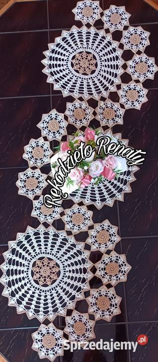 Bieżnik na szydełku rękodzieło serwetka obrus Częstochowa sprzedam