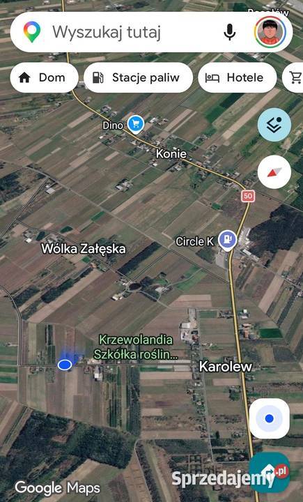 Działka 12800 m2 rolno budowlana Karolew 40zł/m2 Pniewy