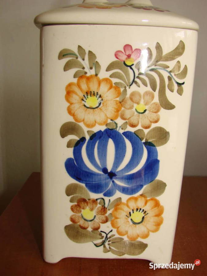 Włocałwek fajansowy pojemnik kuchenny PRL pomorskie Pruszcz Gdański