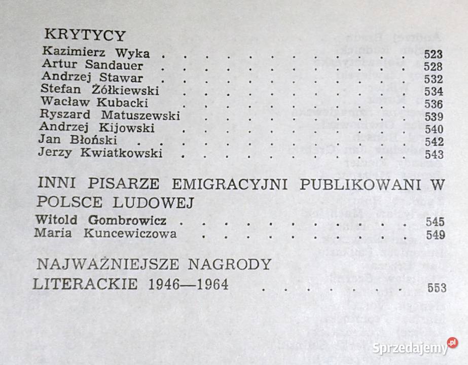 Literatura Polski Ludowej 1944 1964 Włodzimierz Chełm