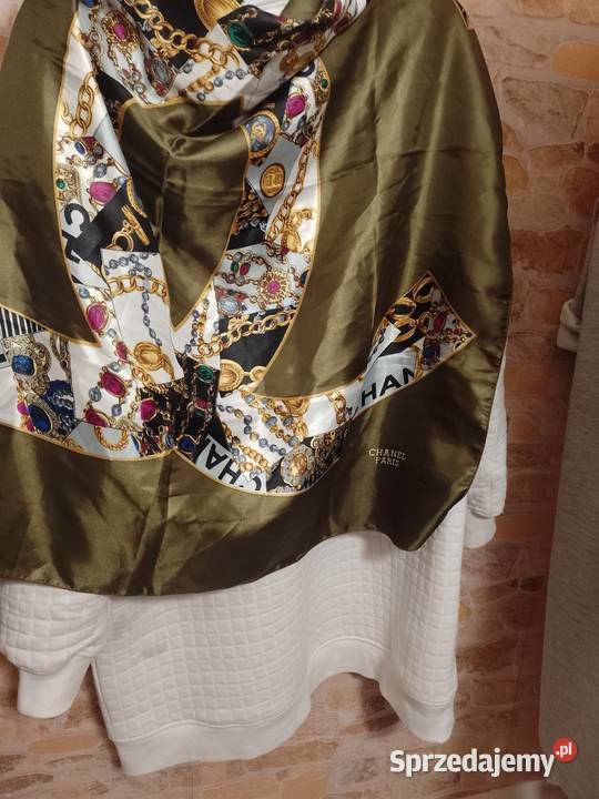 Chanel Paris Wytworna duża apaszka biznesowa Top Kraków