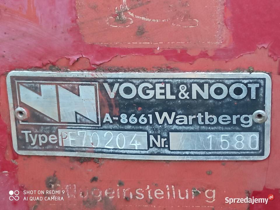 Sprzedam pług obrotowy 3 Vogel noot wielkopolskie Piła