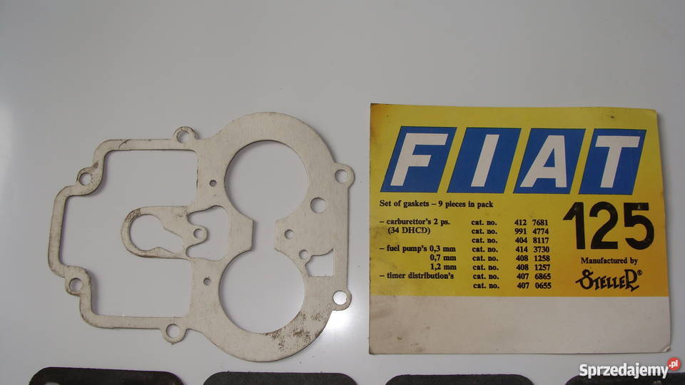 Kilka nowych uszczelek do Fiata 125p osobowe Ryki