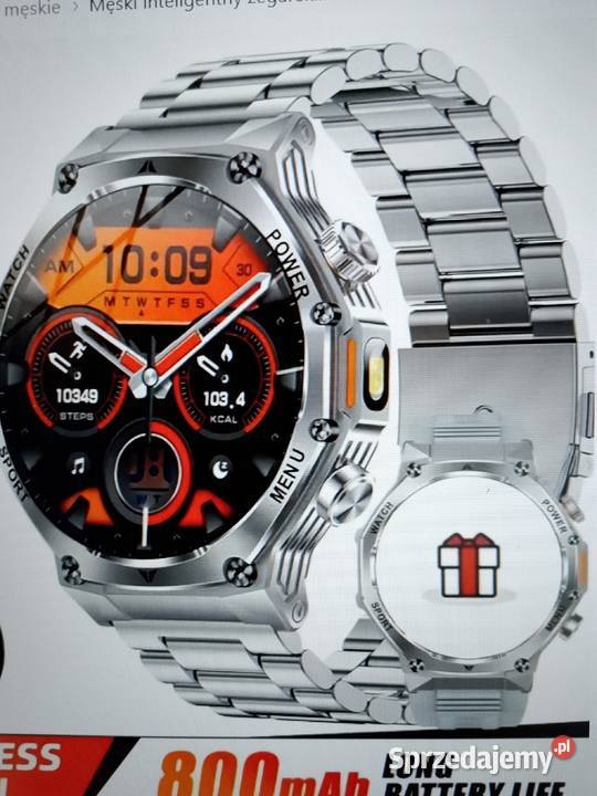 Nowy męski sportowy smartwatch bateria 800 mAh łódzkie Zgierz
