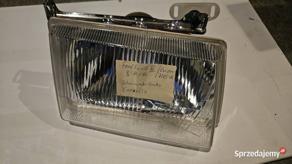 Lampa lewa Ford Escort Mk3 19801986 Carello osobowe Słońsk