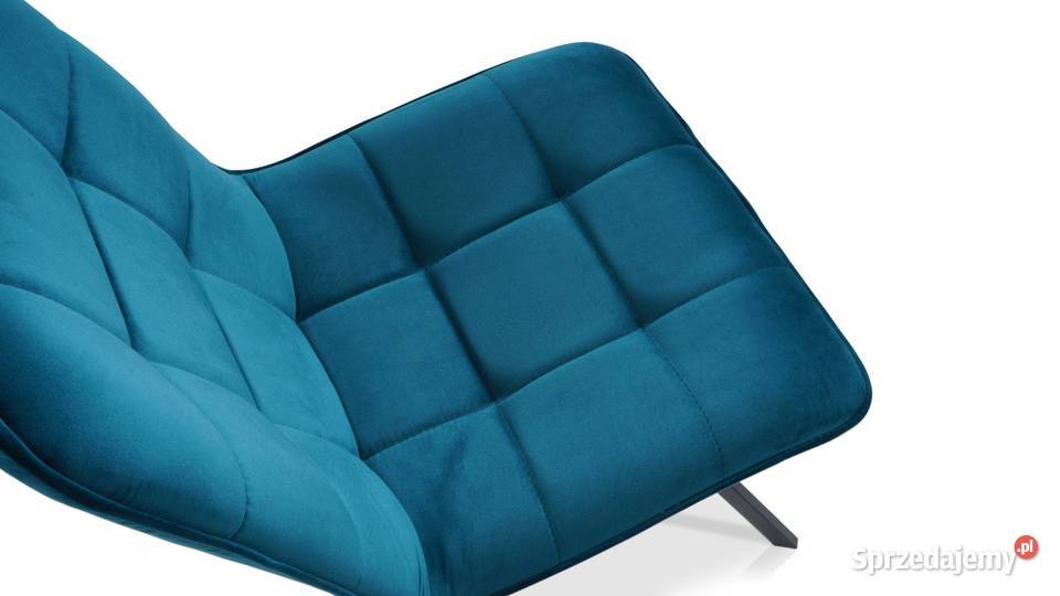 Krzesło AXEL Tkanina Welur Podstawa stal LOFT Warszawa