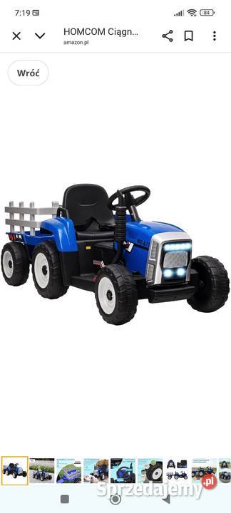 Ciągnik elektryczny z wyjmowaną przyczepą Żory sprzedam