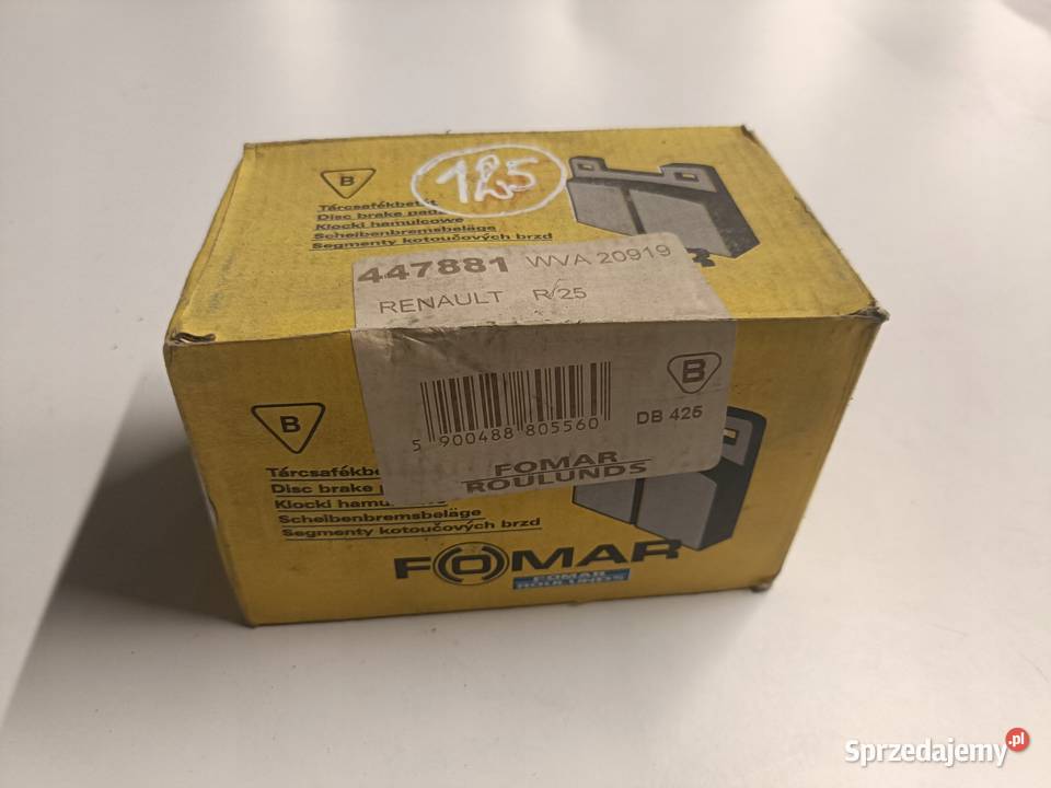 KLOCKI HAMULCOWE Renault R25 PRZEDNIE przód osobowe Rudka