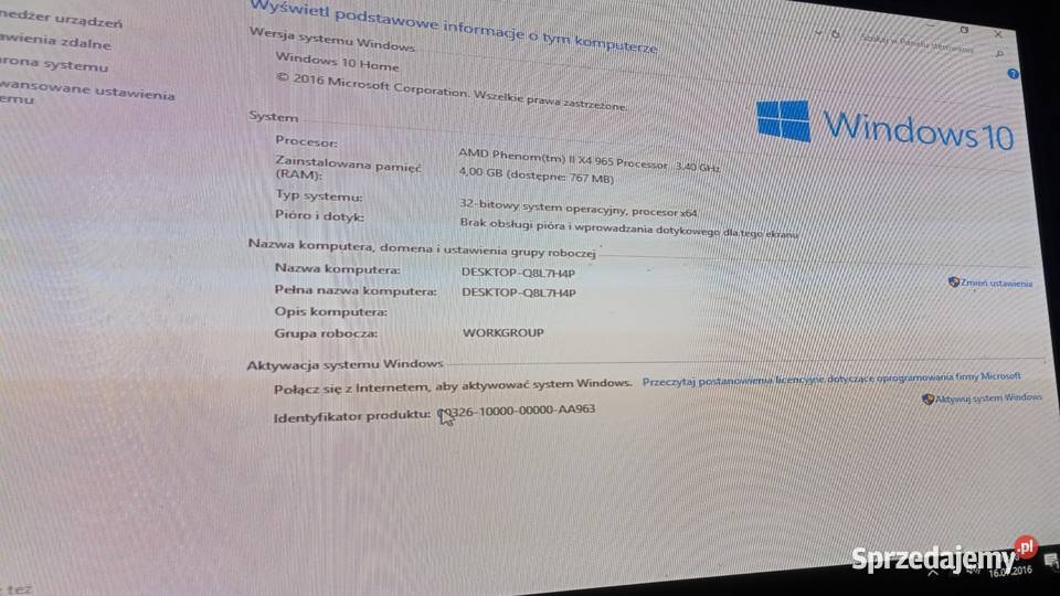 Komputer stacjonarny Pozostałe