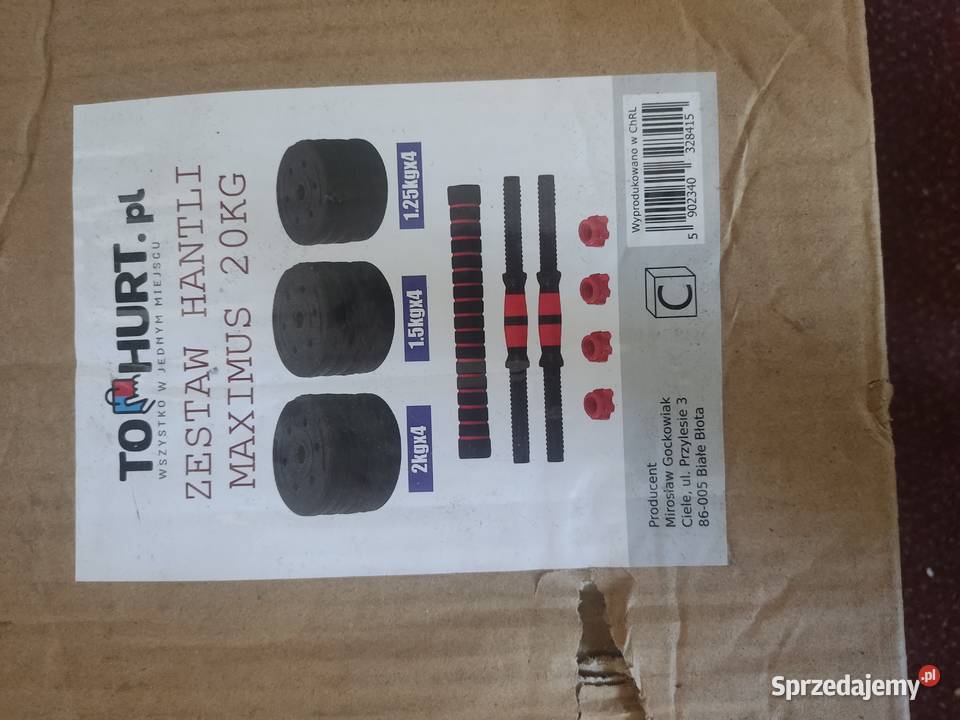 Sprzedaję hantle zupełnie nowe ponieważ nie Sprzęt do ćwiczeń Lublin sprzedam