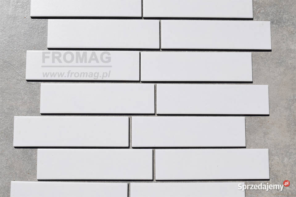 Biała płytka ścienna Elewacja szkliwiona Biały Wrocław sprzedam