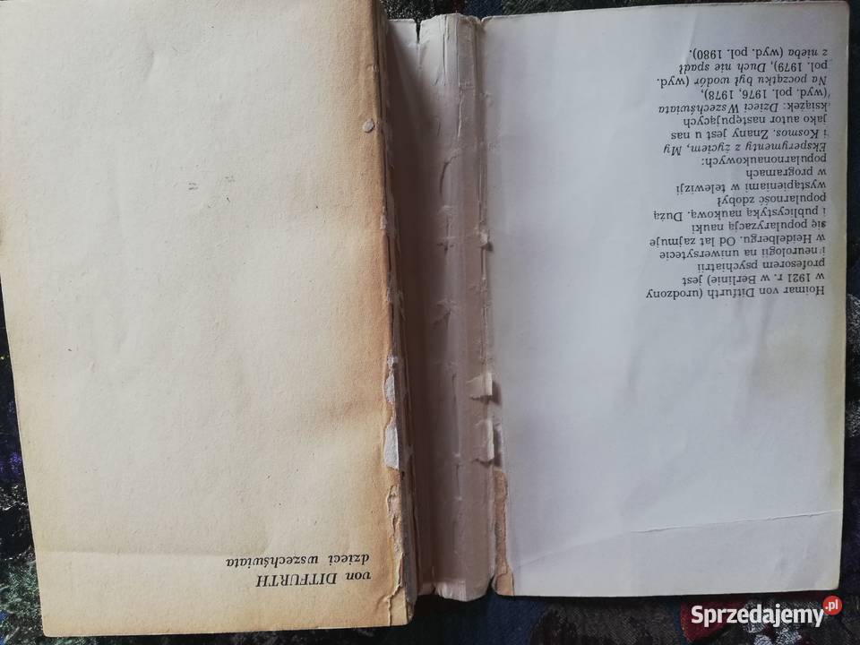 Dzieci Wszechświata Hoimar von Ditfurth Książki naukowe i popularnonaukowe Kraków