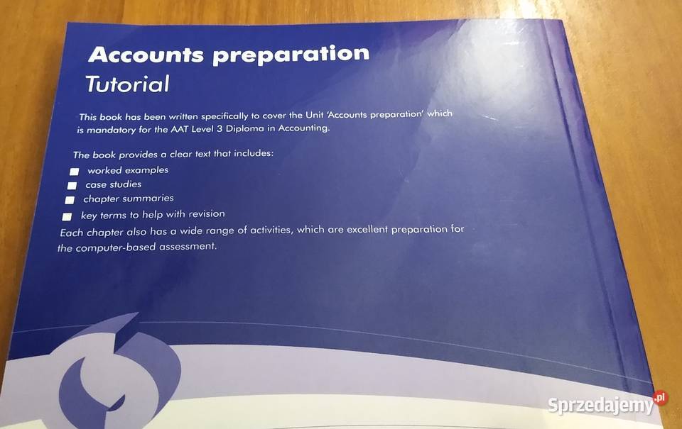 Accounts Preparation Tutorial Cox David Gdańsk sprzedam