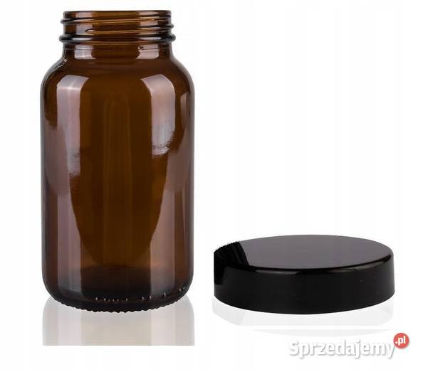 Słój Słoik Farmaceutyczny Szkło Brązowe 025l Łódź