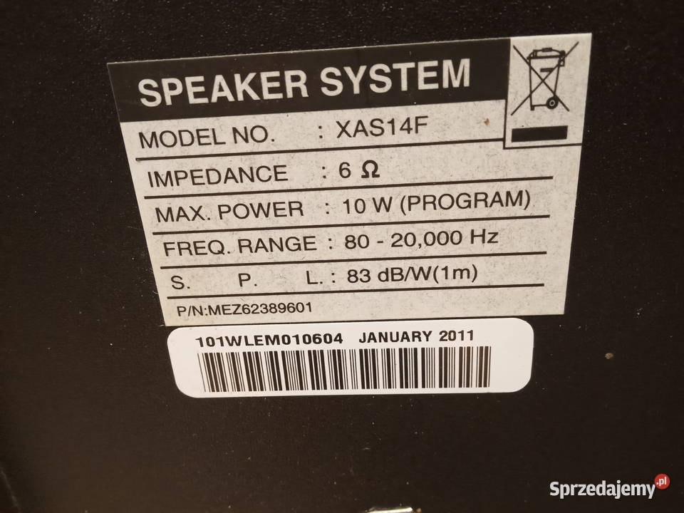 LG XAS14F Mini wieża Poznań