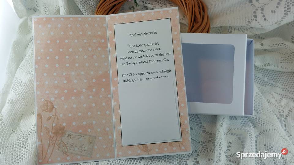 Kartka okolicznościowa ręcznie robiona DL Pozostałe Zbójno