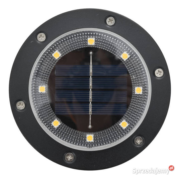 Solarne lampki gruntowe z kolcami 12 ciepłe Warszawa