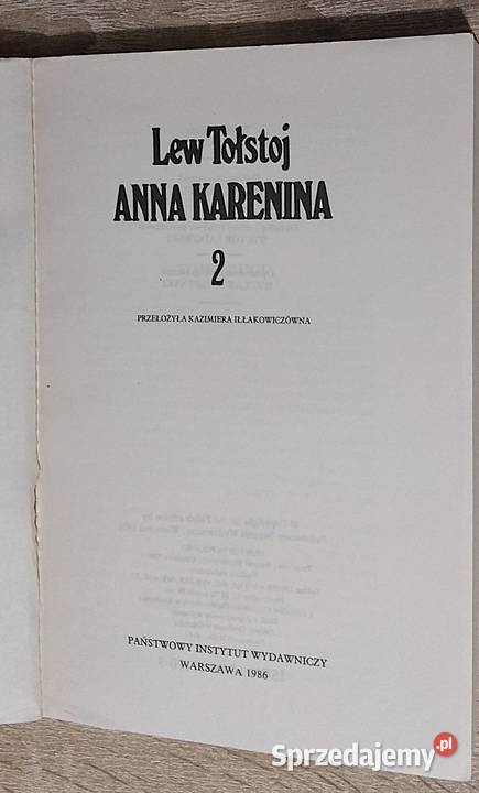Anna KareninaLTołstoj małopolskie Bukowno