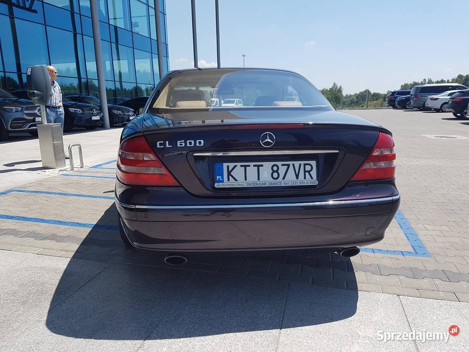 Mercedes CL600 V12 Salon Polska bezwypadkowy ABS Gliwice sprzedam