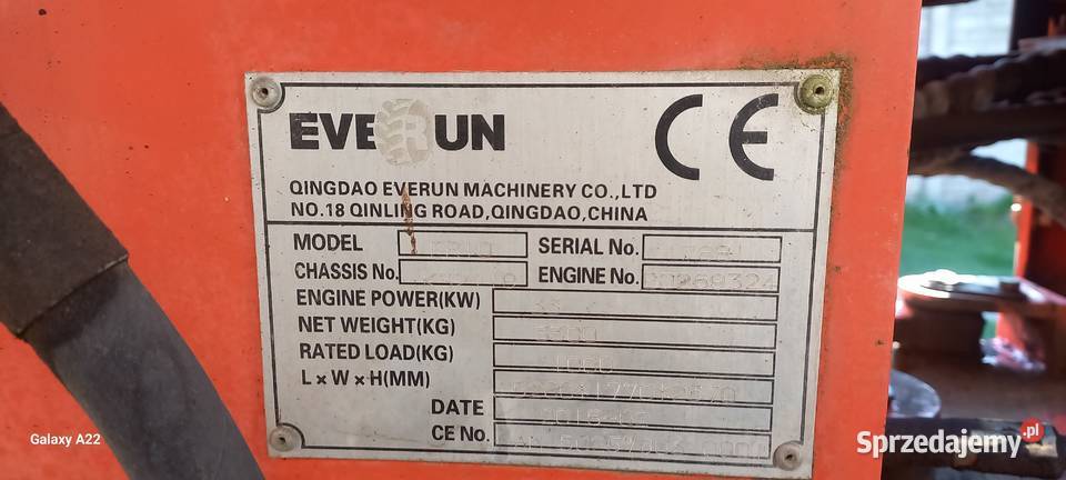 Ładowarka everun 10 Rok produkcji 2018 zachodniopomorskie
