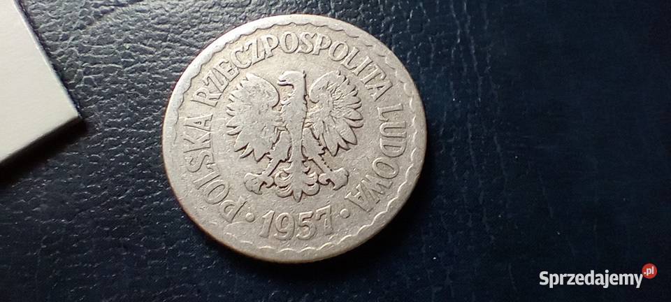 Stare monety 1 złoty 1957 PRL Polska Lesko