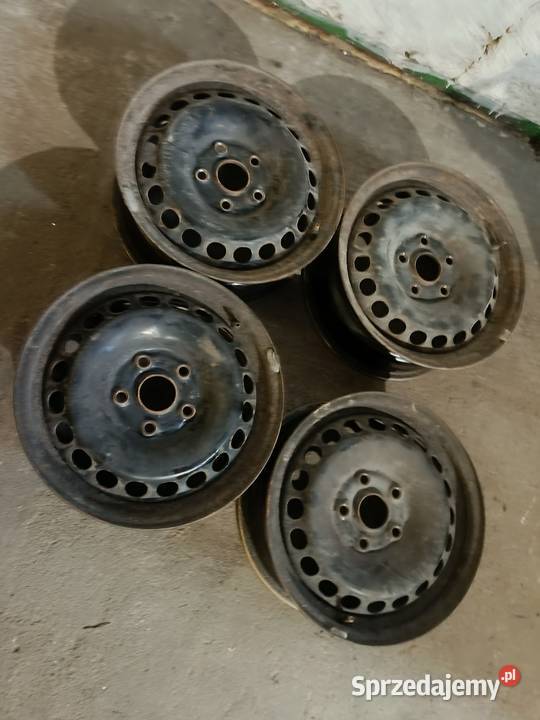 Komplet felg stalowych 15 VW Passat B5 5X112 Średnica 15" małopolskie Słomniki