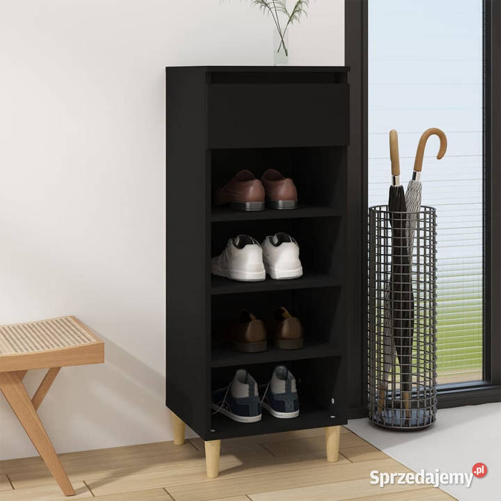 Szafka na buty czarna 40x36x105 materiał Warszawa