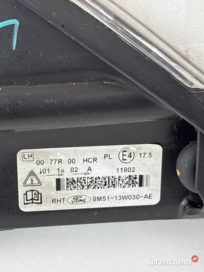 Ford focus 2 II lift 8M5113W030AE LAMPA PRZÓD wielkopolskie Słowikowo