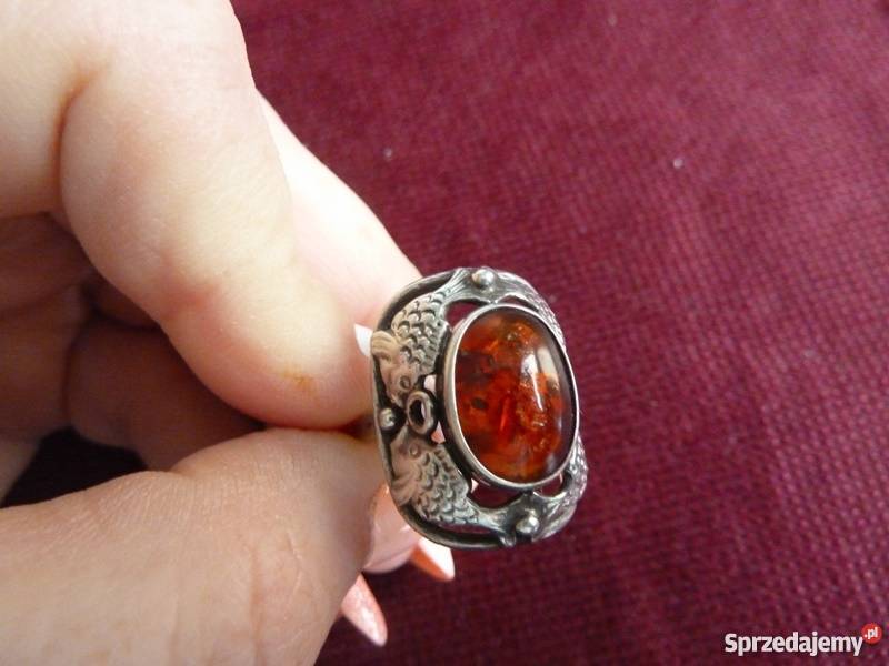 bursztyn Fischland srebro Radom sprzedam