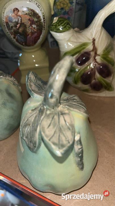 Jabłko rzeźba ceramiczna Porcelana i szkło Gdańsk