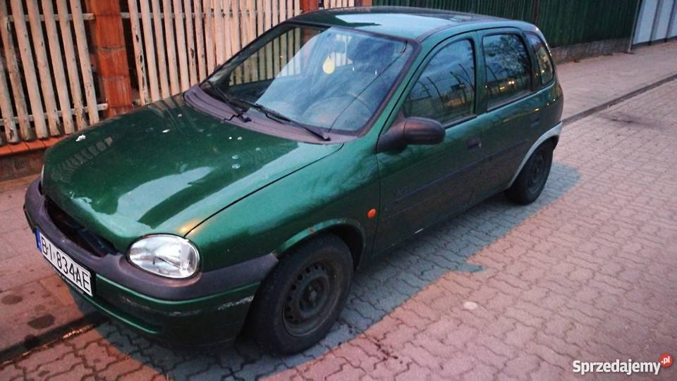 Opel corsa b 14 8v zielony na części Białystok
