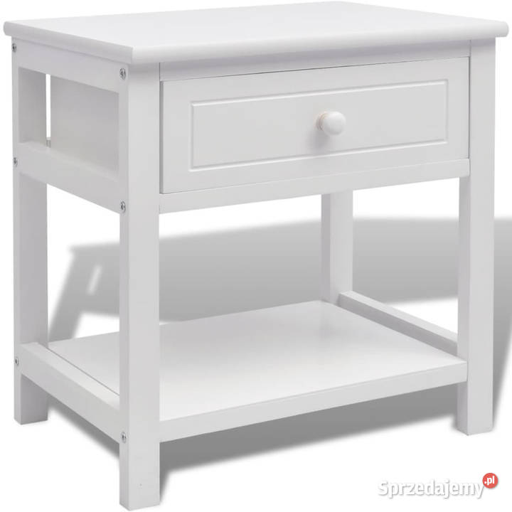 Szafka nocna drewniana biała WM242870 mazowieckie Warszawa sprzedam