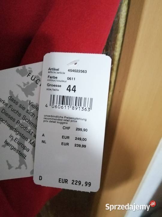 Fuchs Schmitt Płaszcz wełnakaszmir Balli Italy Zgorzelec