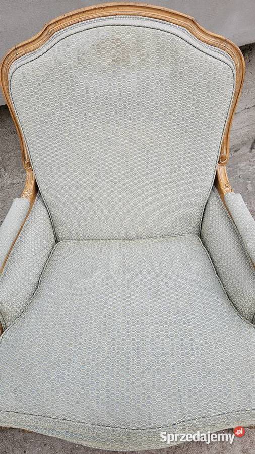 Fotele ludwikowskie 2 elegancki komplet drewno