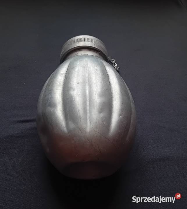 Stara wojskowa manierka aluminiowa Olkusz 1950 r Koźminek