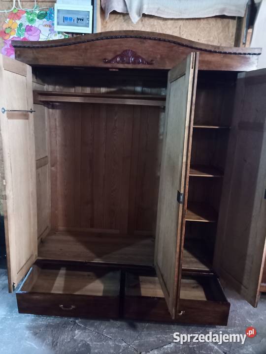 Szafa Secesja kompletna 3 drzwi Drewno Kozy