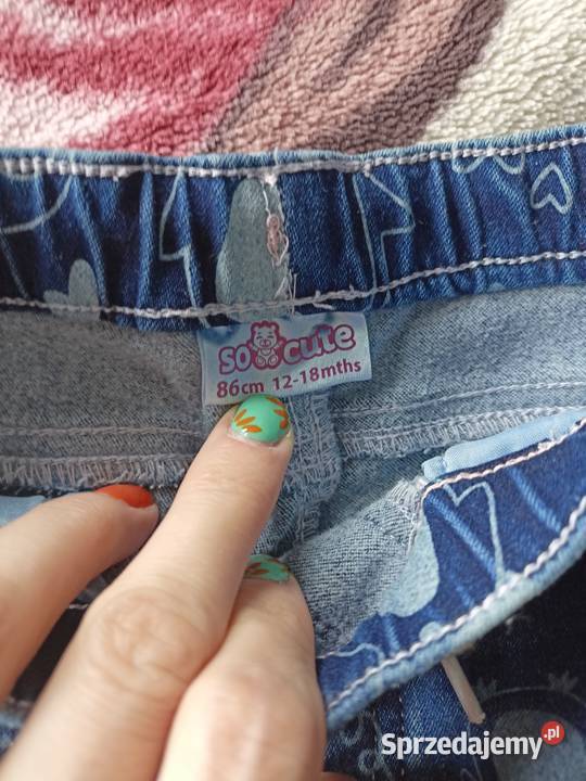 Spodnie jeansowe rozmiar 86 nowe bez metki Włocławek