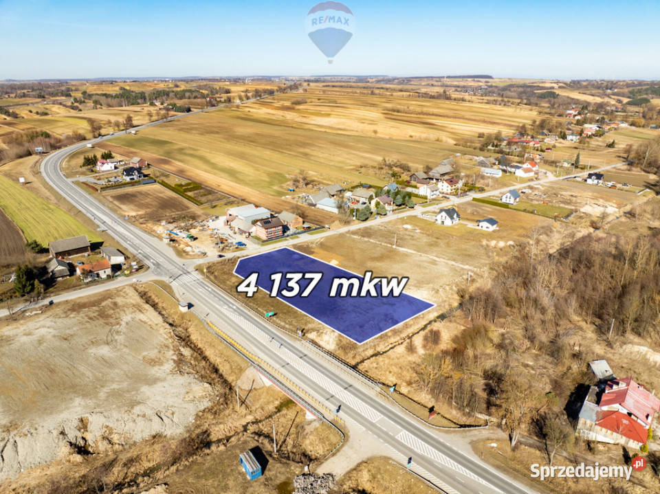 Działka usługowa z wz S7 45m Szczepanowice