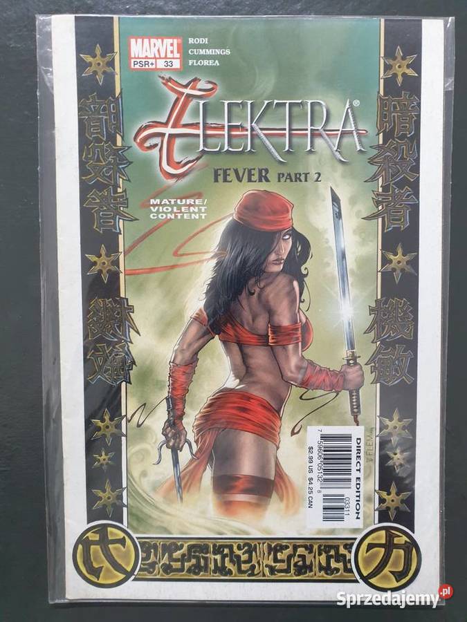 Elektra zestaw 6 oryginalnych komiksów Marvel Superbohaterowie pomorskie Gdynia