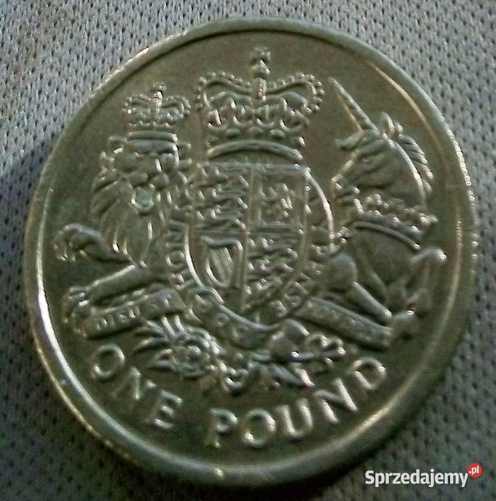 WIELKA BRYTANIA ONE POUND2015 r HERB KRÓLEWSKI 3 Numizmatyka Legionowo