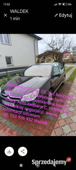 Sprzedam Citroen C5 hydro automat Biłgoraj