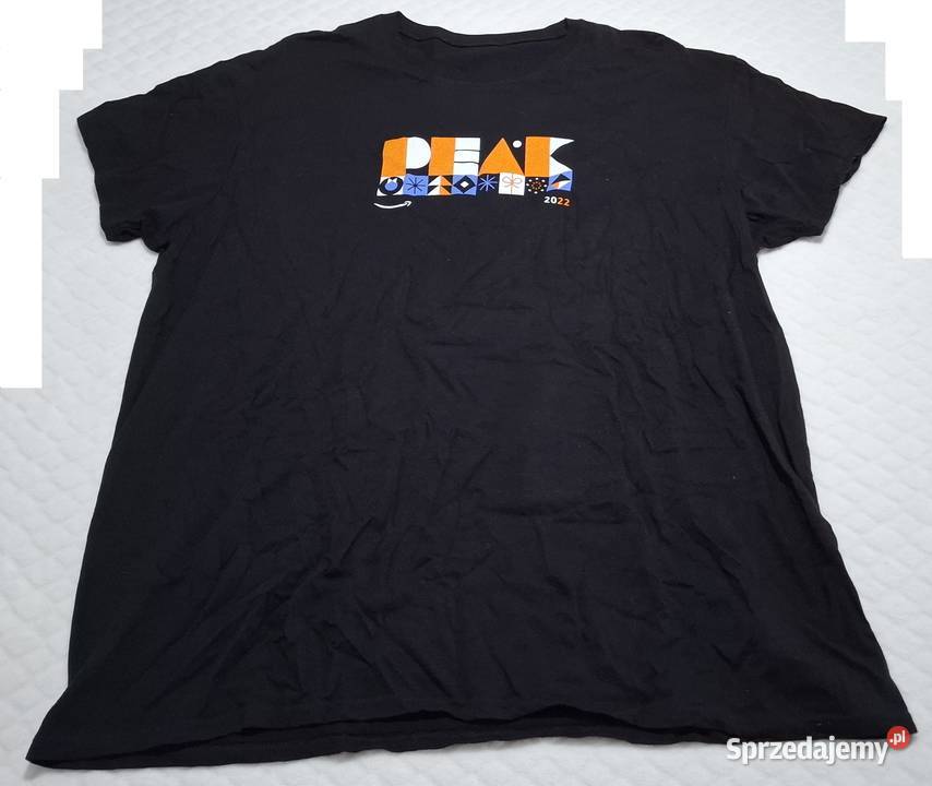 Koszulka krótki rękaw Tshirt czarna Amazon Peak Rozmiar XL