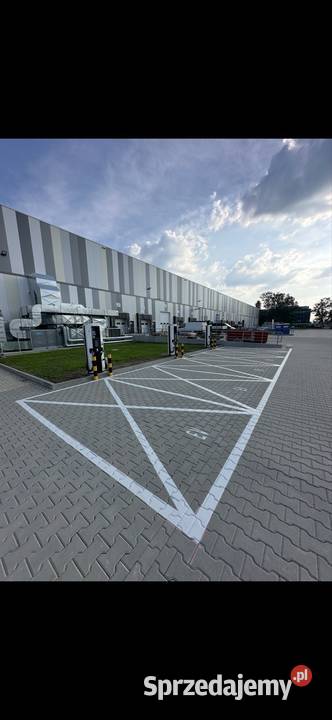 Oznakowanie poziome znaki malowanie pasów linii Radzymin