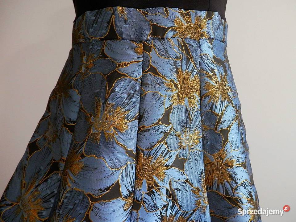 Sukienka Żakardowa Imprezowa Wieczorowa Wizytowa Łomża