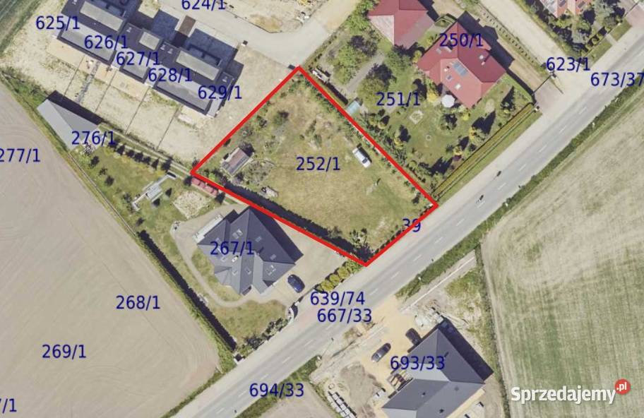 Działka budowlana w Bieruniu Kościelna 1079m2 prąd