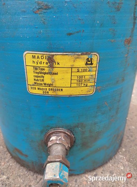 Siłownik hydrauliczny 100t małopolskie