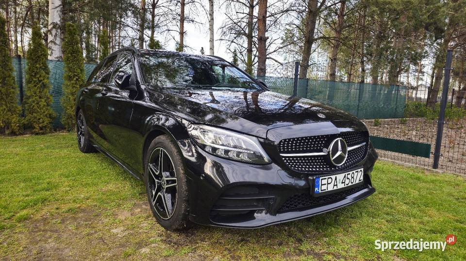 Mercedes CKlasa 200d 9GTronic AMG Night Edition aluminiowe felgi łódzkie Pabianice