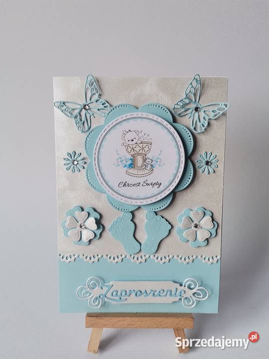 ZAPROSZENIA CHRZEST ŚWIĘTY MISIU W SERWETCE B6 Poznań