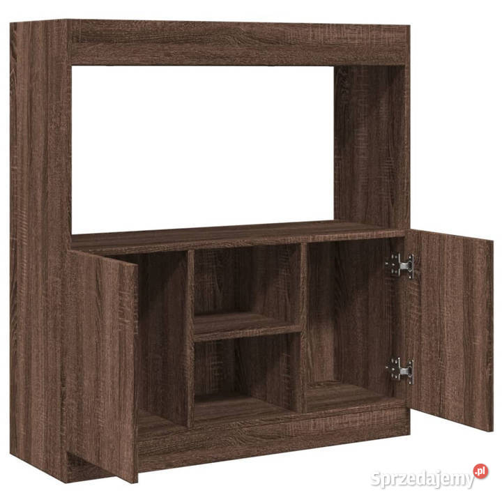 Wysoka szafka brązowy dąb 92x33x100 WM855130