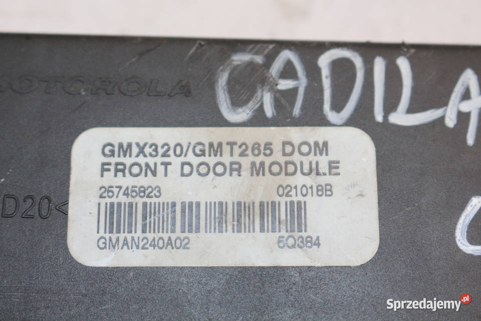 CADILLAC CTS 0207 MODUŁ DRZWI LEWY PRZÓD komputery